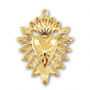 Metall Anh&auml;nger Herz Gold