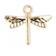 Metall Anh&auml;nger Libelle Gold