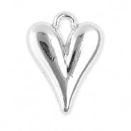 Metall Anh&auml;nger Herz Silver