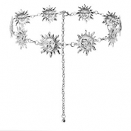 Bauchkettchen Sonne Silver