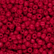 Glasperlen Rocailles 6/0 (4 mm) Red
