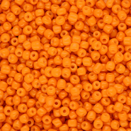 Glasperlen Rocailles 8/0 (3 mm) Orange