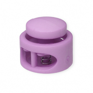 Farbiges Zubeh&ouml;r Kordelstopper Rund Lilac