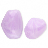 Acrylperlen Rechteck Lilac-marble