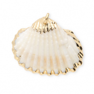 Muschel Anh&auml;nger Specials Jakobsmuschel White-gold