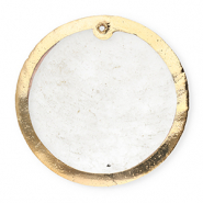 Muschel Anh&auml;nger Specials Rund Off white-gold