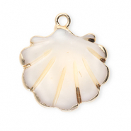 Muschel Anh&auml;nger Specials Jakobsmuschel White-gold