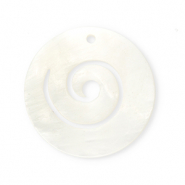 Muschel Anh&auml;nger Specials Spirale White