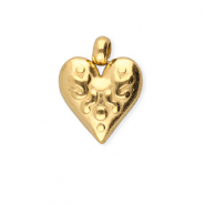 BY31&reg; Stainless Steel - Rostfrei Stahl Anh&auml;nger Herz Gold