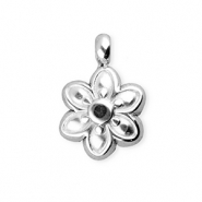 BY31&reg; Stainless Steel - Rostfrei Stahl Anh&auml;nger Blume Silver