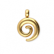 BY31&reg; Stainless Steel - Rostfrei Stahl Anh&auml;nger Spirale Gold