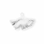 Stainless Steel - Rostfrei Stahl Anh&auml;nger Ginkgoblatt Silver