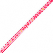 BY31® Schmuckband mit Tekst "Wild one" Pink-red-yellow