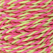Gef&auml;rbtem Elastik Draht 2.5&nbsp;mm Neon pink-neon yellow