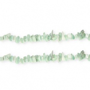 Muschel Perlen Chipstone Light green