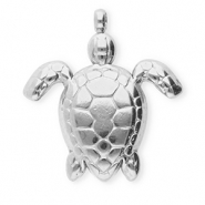 Stainless Steel - Rostfrei Stahl Anhänger Schildkröte Silver