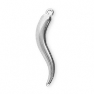 Stainless Steel - Rostfrei Stahl Anhänger Cornicello Silver