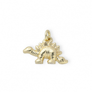 Brass TQ Metall Anhänger Dino Gold