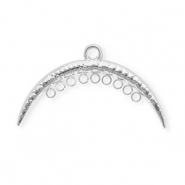 BY31&reg; Rostfreier Edelstahl Schmuckzubeh&ouml;r Zwischenst&uuml;ck Bogen mit 10 &Ouml;sen Silver