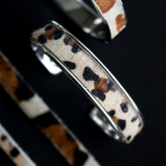 Schmucksets Armbänder aus Naturleder mit Tiermustern