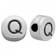 DQ Metall Perlen Buchstabe Q Antik silber (Nickelfrei)