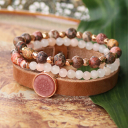 Schmucksets Inspiration: So machen Sie schöne Armbänder aus unseren Naturstein Perlen
