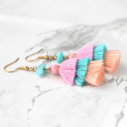 Schmucksets Sommerohrringe mit 3-Lagen-Quasten!