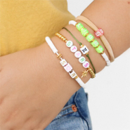 Schmucksets Sommerarmbänder mit den beliebten Acryl Buchstaben Perlen und Sternzeichen Perlen