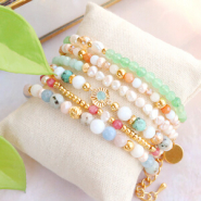 Schmucksets Luxuriöse Armbänder mit Jadeperlen gestalten 