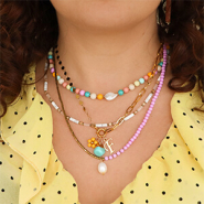 Schmucksets Bunte Inspiration mit Acrylperlen matt
