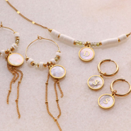 Schmucksets Sommerliche Armbänder und Ohrringe! Inspiration zu Edelstahlanhängern mit Initialen
