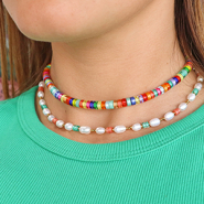Schmucksets Entwerfen Sie sommerliche Halsketten mit Polaris Elements Disc-Perlen