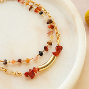Schmucksets So entsteht aus Chip-Naturstein-Perlen eine Schmuck-Kollektion