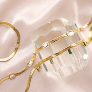 Schmucksets So kombinieren Sie Ketten und Armbänder aus Edelstahl mit Kristallglas