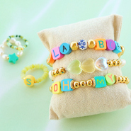 Schmucksets Lustige Armbänder und Ringe mit Polymerperlen