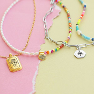 Schmucksets Sommerliche DQ- und Edelstahlanhänger für Schmuck mit Strandflair