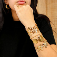 Schmucksets Stylische Armcuffs & Armringe aus Edelstahl kombinieren