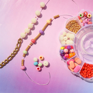 Schmucksets Farbenfroher Armschmuck mit Acrylperlen