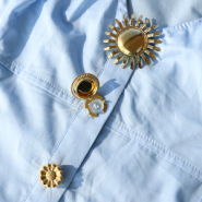 Neu Button Covers / Knopfüberzüge aus Edelstahl