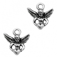 Metall Anh&auml;nger TQ Engel Antique silber