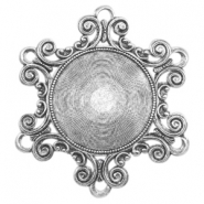 Metall Anh&auml;nger TQ Barock style Antique silber