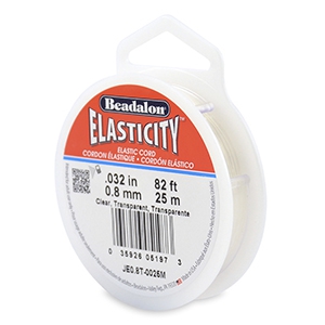Beadalon Schmuckdraht Elastik 0.8mm 25 Meter Clear