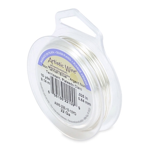 22 Gauge Artistic Wire Silver plated Tarnish resistant Silver