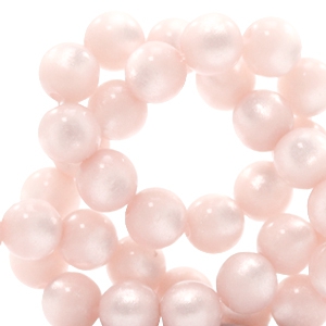 Super Polaris Perlen 6 mm rund Whisper pink