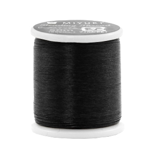 Miyuki beading Kordel Schwarz
