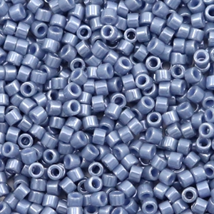 Miyuki Perlen delica's 11/0 Opaque luster blueberry blau