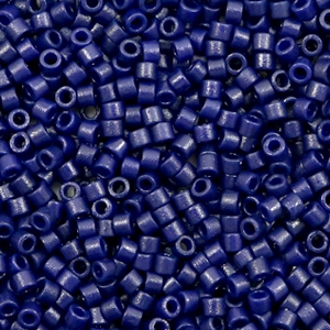 Miyuki Perlen delica's 11/0 Duracoat opaque matte dyed cobalt blue