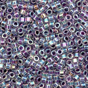 Miyuki Perlen delica's 11/0 Amethyst lined crystal AB