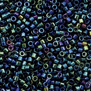 Miyuki Perlen delica's 11/0 Metallic iris dark blue