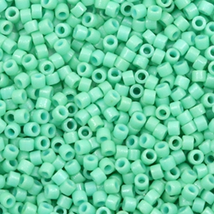 Miyuki Perlen delica's 11/0 Duracoat opaque dyed sea opal green